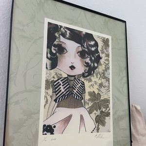 Original "Menta" Mexican Artist Signed Framed Art Artwork